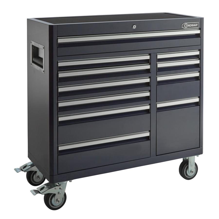 Kobalt 41-in W x 41-in H 11-Drawer Steel Tool Cabinet (Blue)