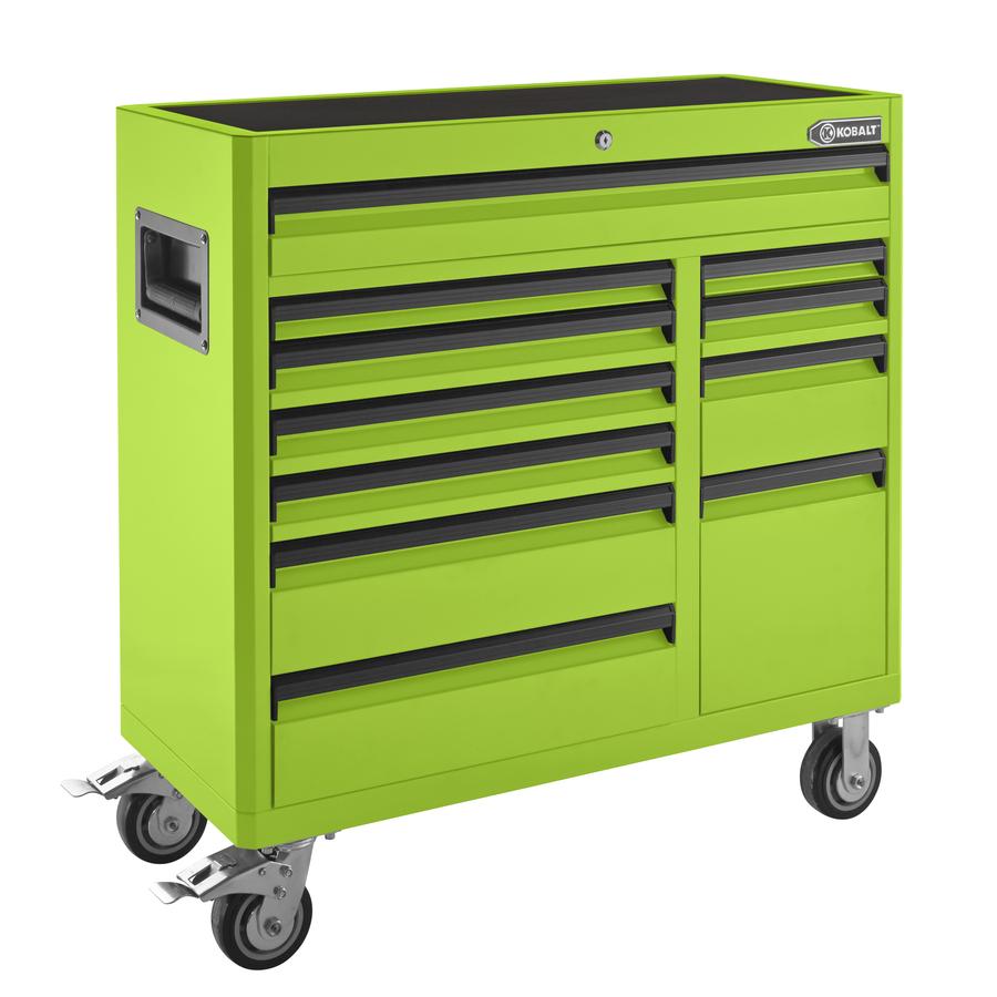 Kobalt 41-in W x 41-in H 11-Drawer Steel Rolling Tool Cabinet (Green)